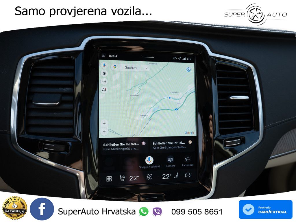 Volvo XC90 2.0 B5 Diesel AWD Automatic ZRAČNI+ACC+GR SJED+KAM+PANO