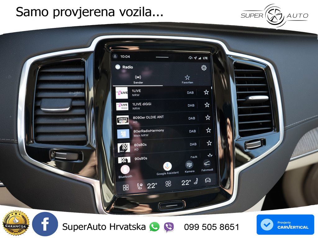Volvo XC90 2.0 B5 Diesel AWD Automatic ZRAČNI+ACC+GR SJED+KAM+PANO