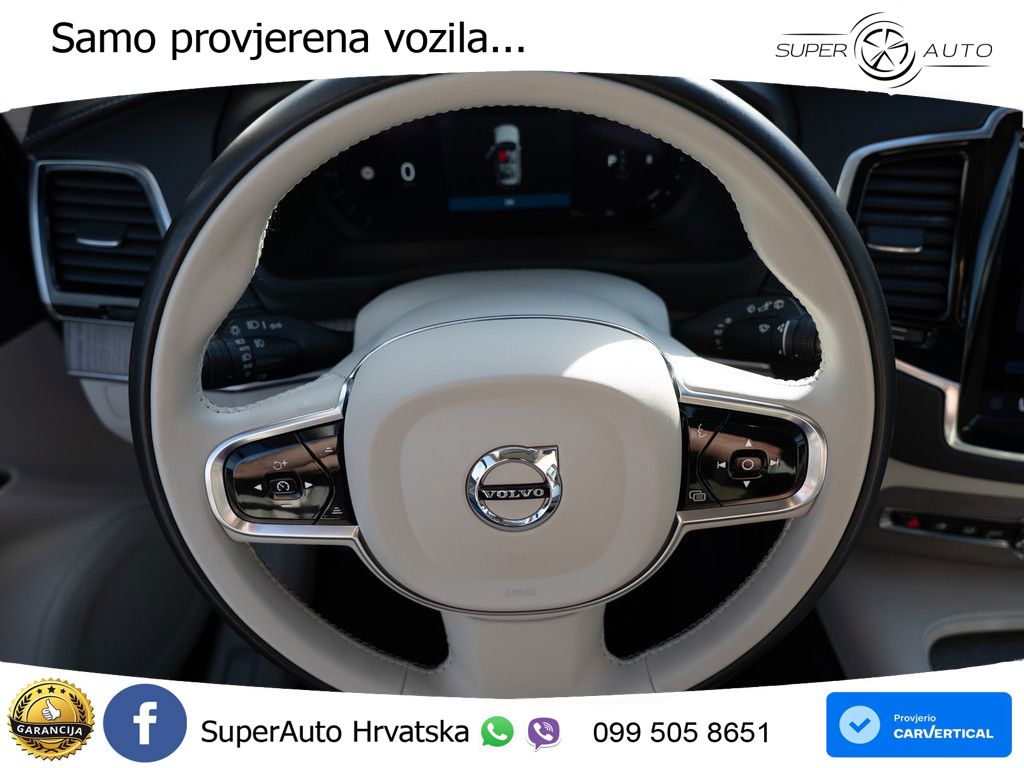 Volvo XC90 2.0 B5 Diesel AWD Automatic ZRAČNI+ACC+GR SJED+KAM+PANO