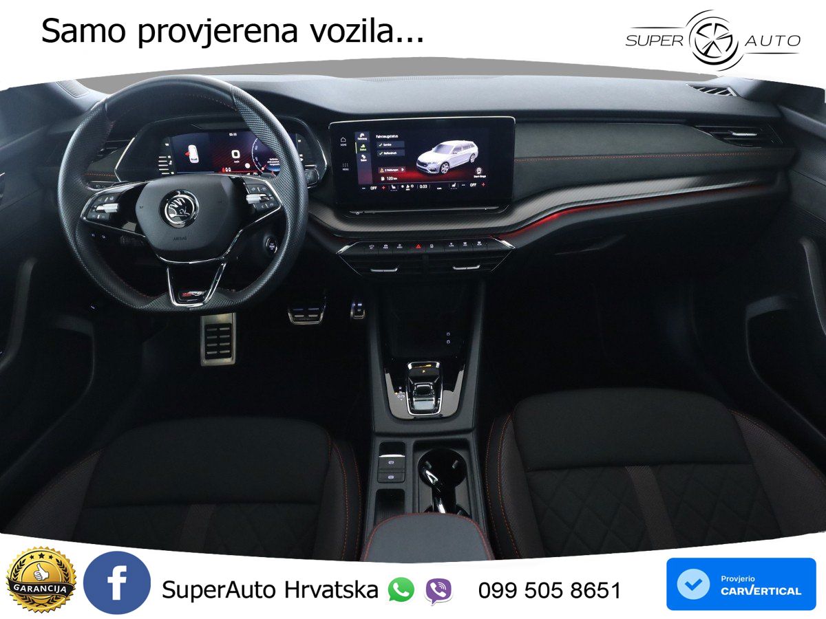 Škoda Octavia Combi RS 2.0 TDI (200 KS) DSG LED+GR SJED+ACC