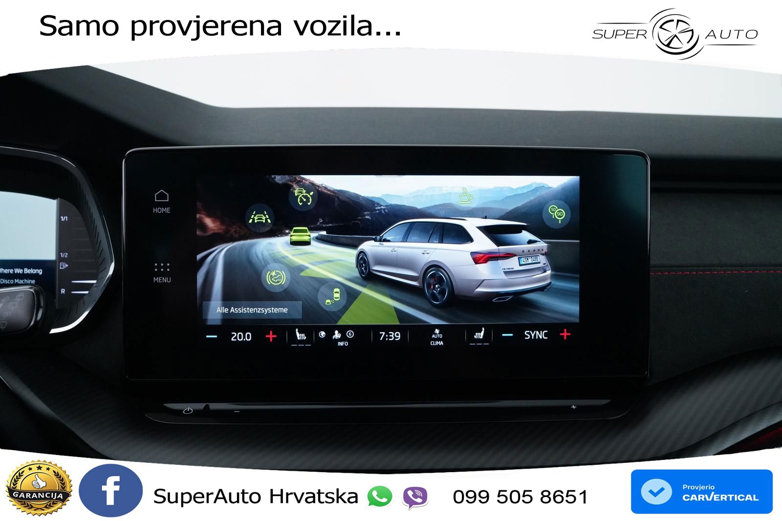 Škoda Octavia Combi RS 2.0 TSI (245 KS) DSG LED+GR SJED+ACC