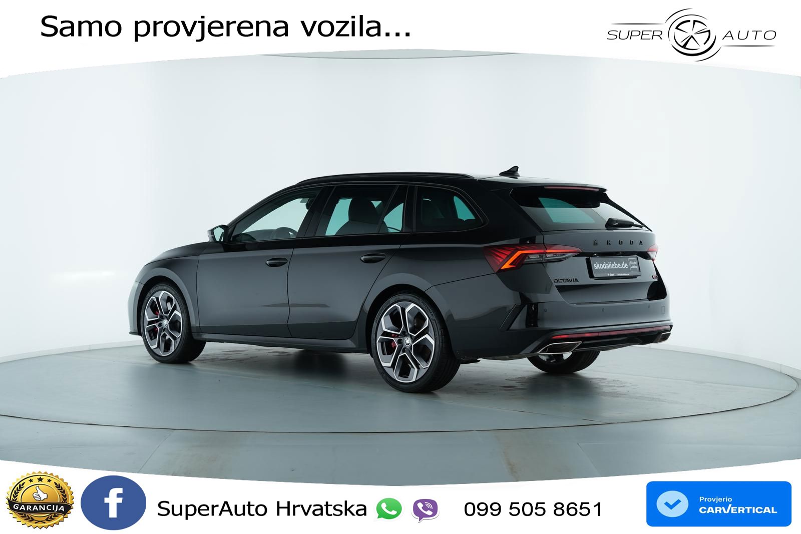 Škoda Octavia Combi RS 2.0 TSI (245 KS) DSG LED+GR SJED+ACC