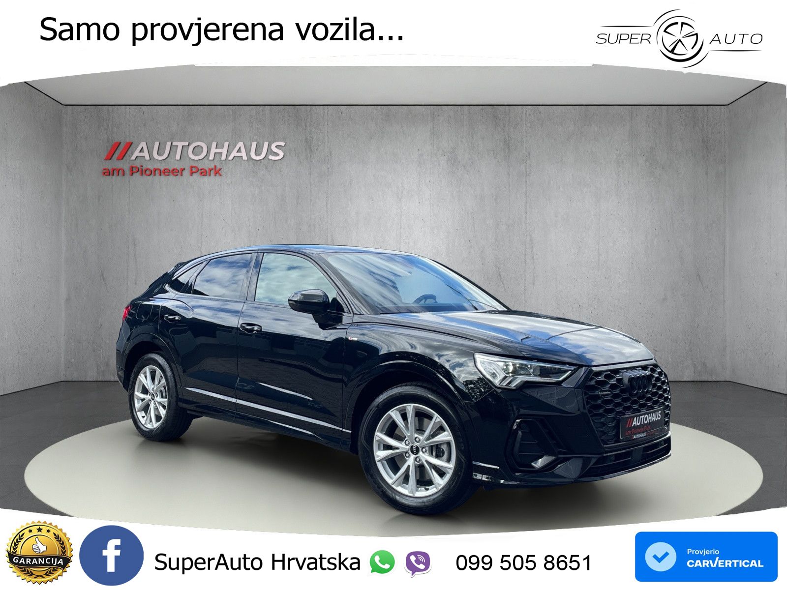 Audi Q3 Sportback 40 TDI (200 KS) quattro S tronic S line LED+GR SJED+ACC