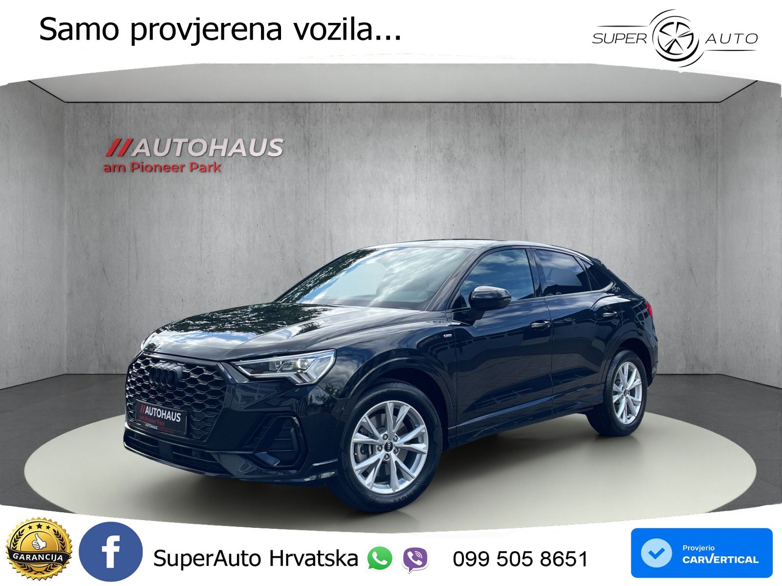Audi Q3 Sportback 40 TDI (200 KS) quattro S tronic S line LED+GR SJED+ACC