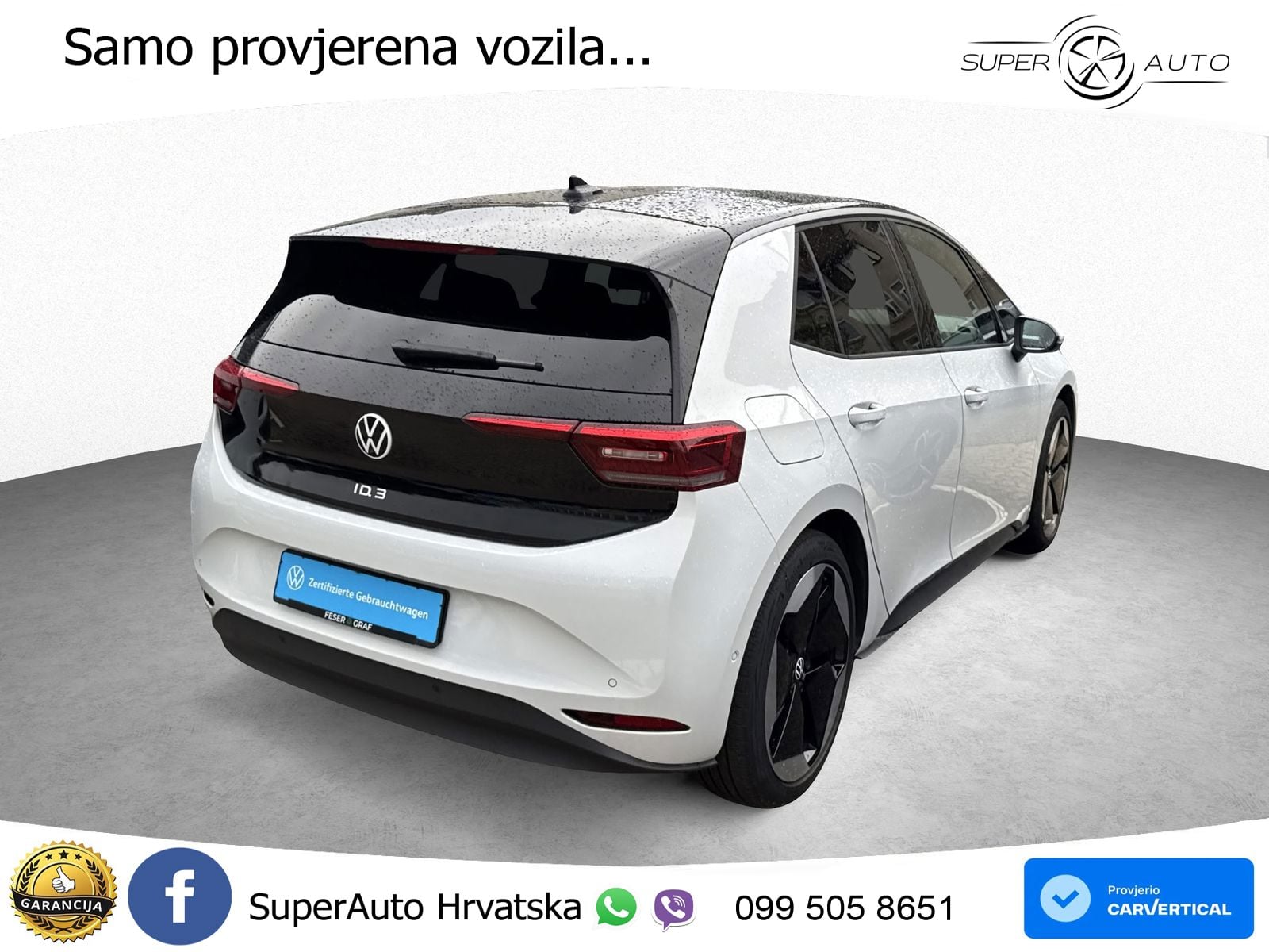 Volkswagen ID.3 Pro 62 kWh (204 KS) ACC+HEAD+GR SJED+360+PANO