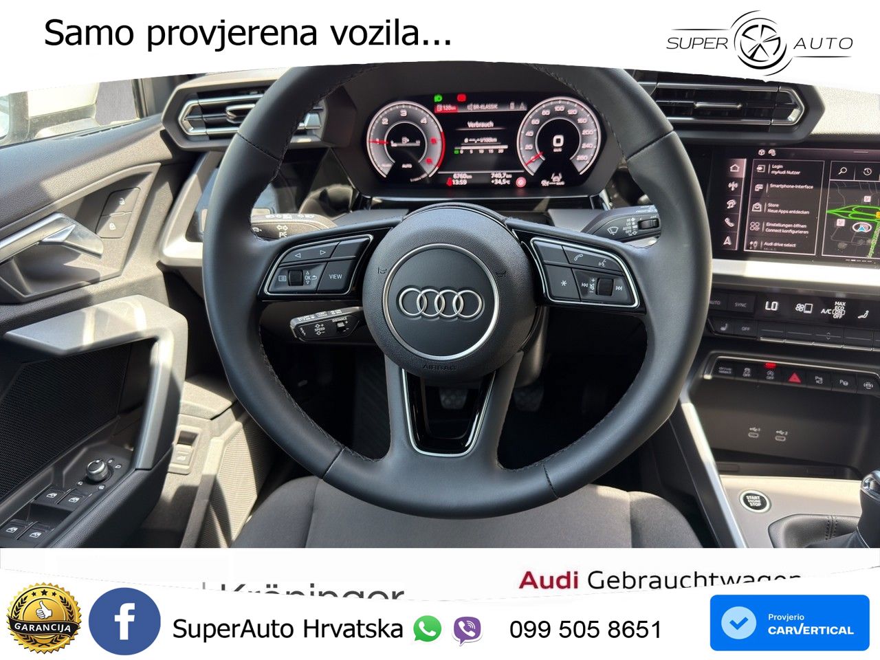 Audi A3 30 TDI (116 KS) LED+GR SJED+ACC