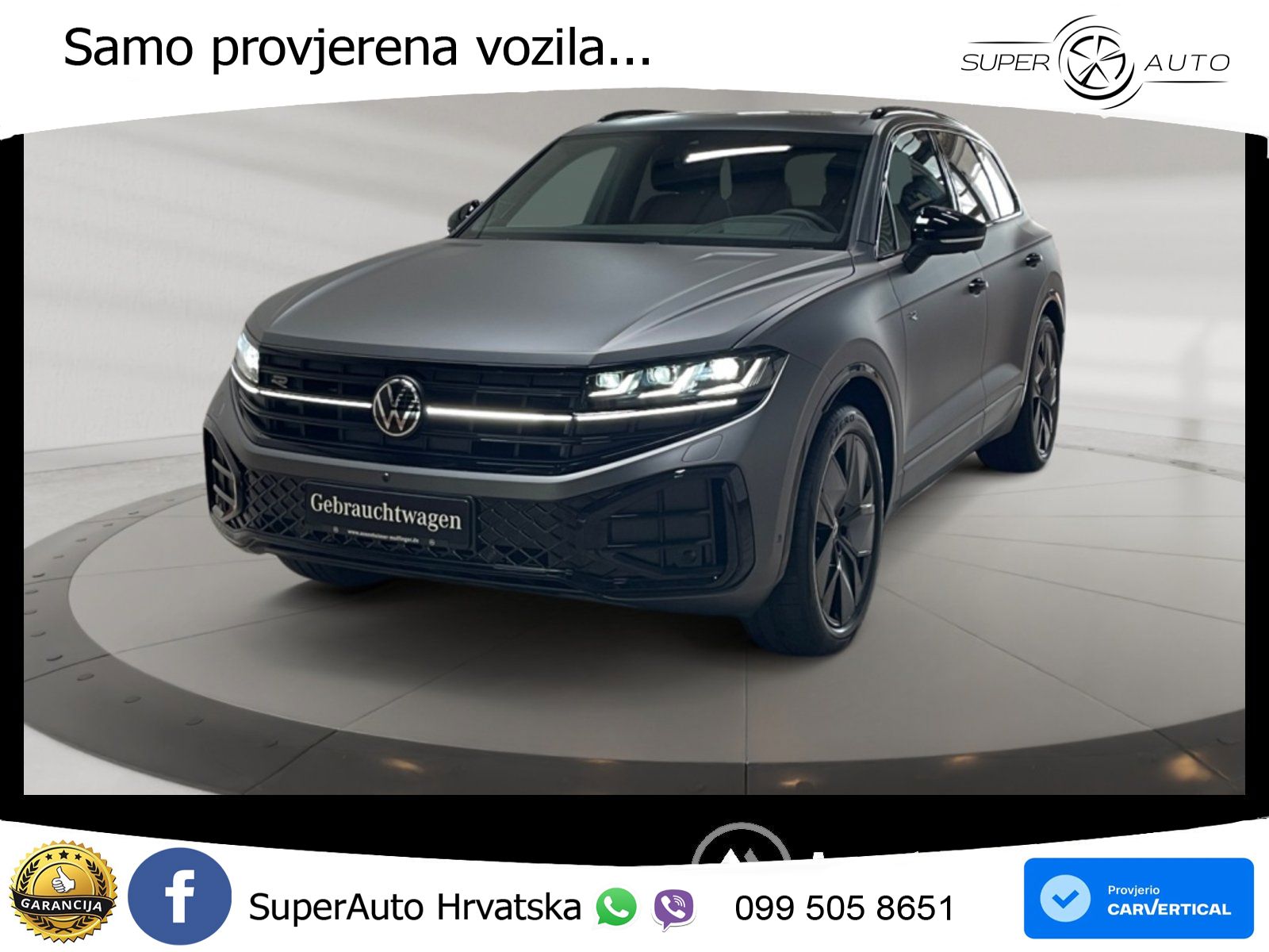 Volkswagen Touareg 3.0 V6 TDI (286 KS) 4MOTION Tiptronic ZRAČNI+ACC+GR SJED+KAM+PANO