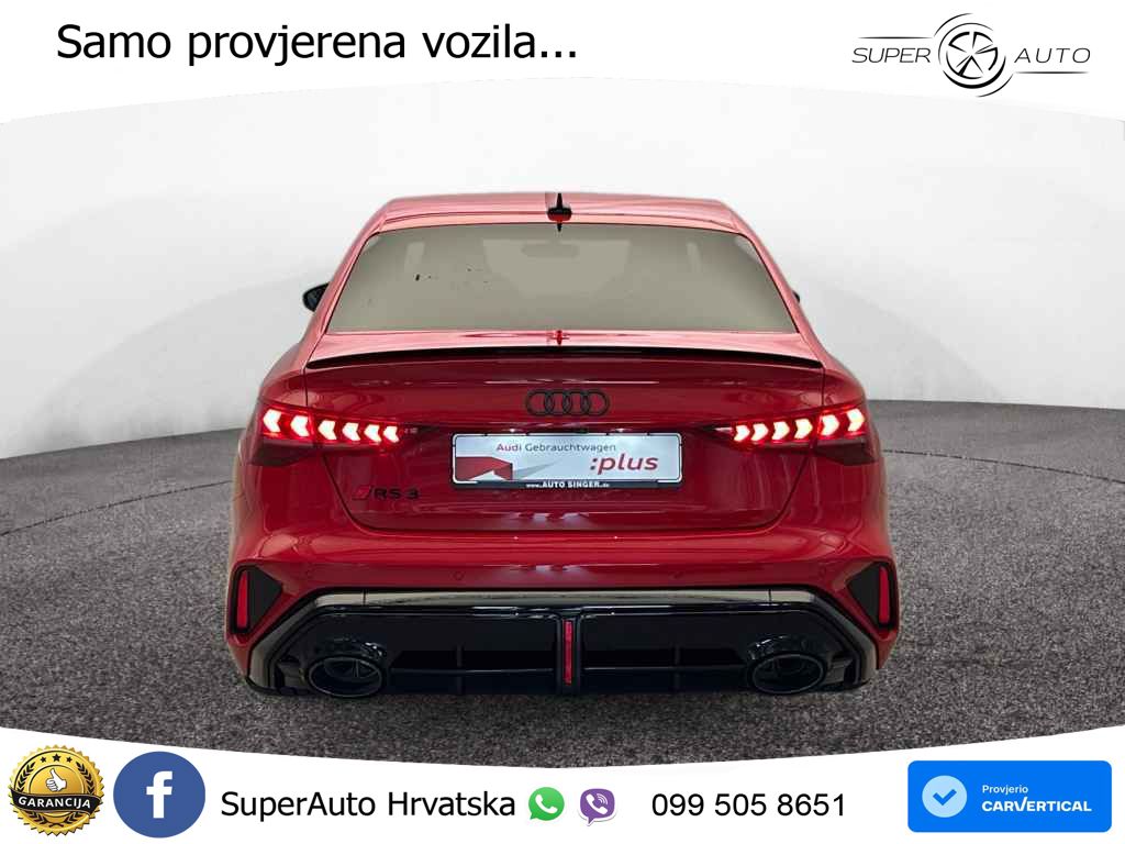 Audi RS3 Sedan 2.5 TFSI (400 KS) quattro S tronic LED+GR SJED+ACC