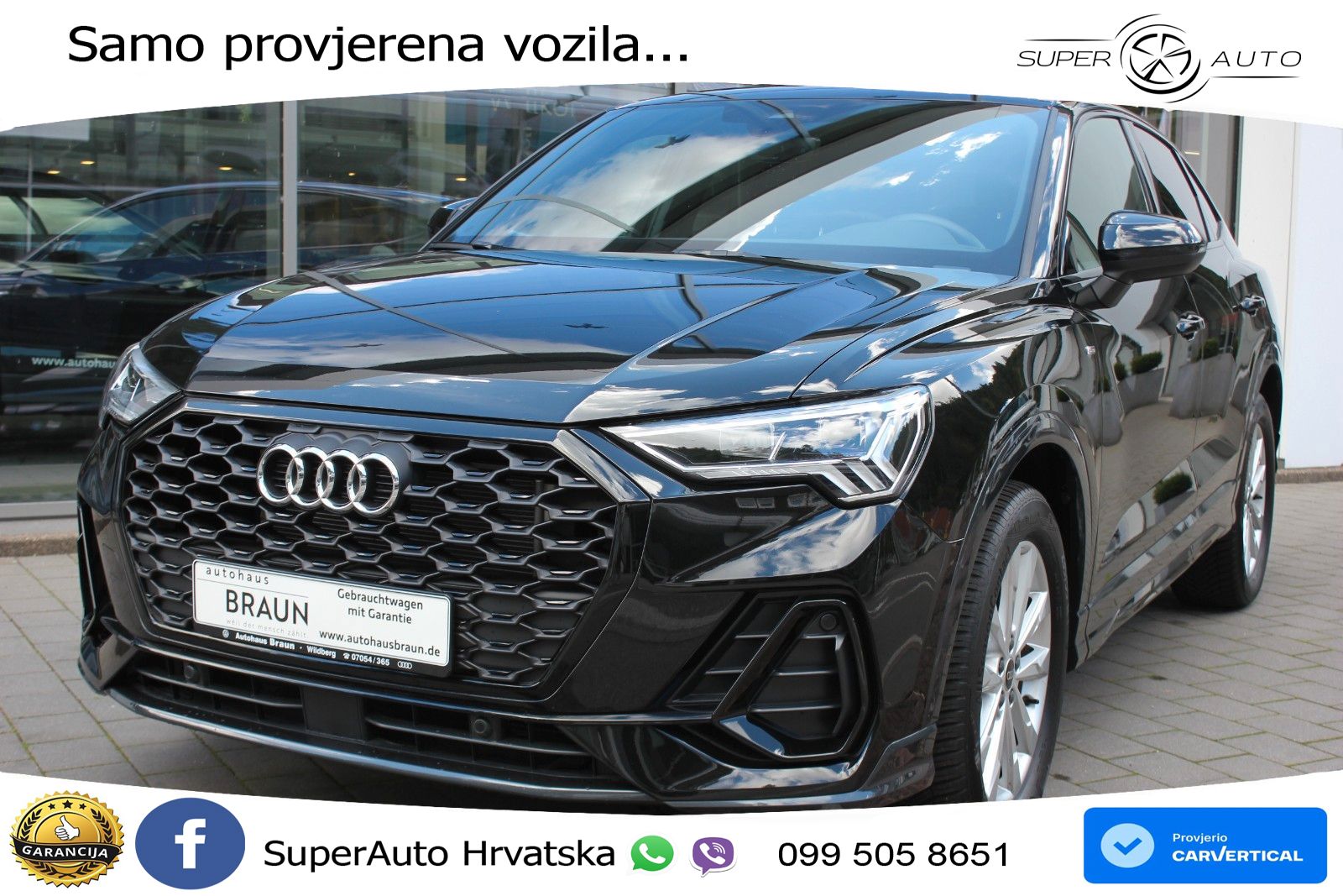Audi Q3 II Sportback 35 TFSI (150 KS) S tronic S line LED+GR SJED+ACC