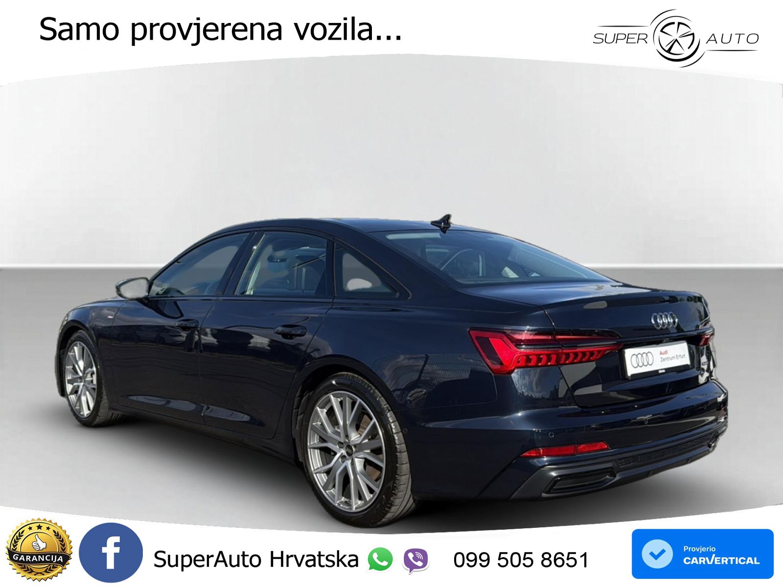 Audi A6 50 TDI V6 (286 KS) quattro tiptronic S line ZRAČNI+ACC+GR SJED+KAM
