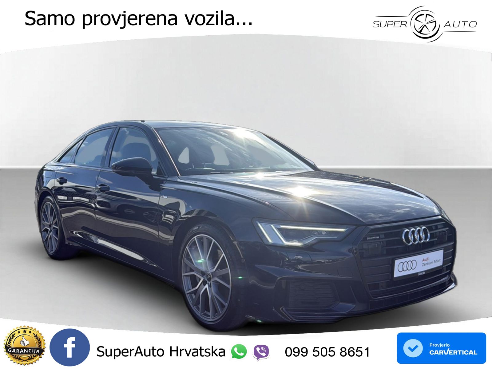 Audi A6 50 TDI V6 (286 KS) quattro tiptronic S line ZRAČNI+ACC+GR SJED+KAM
