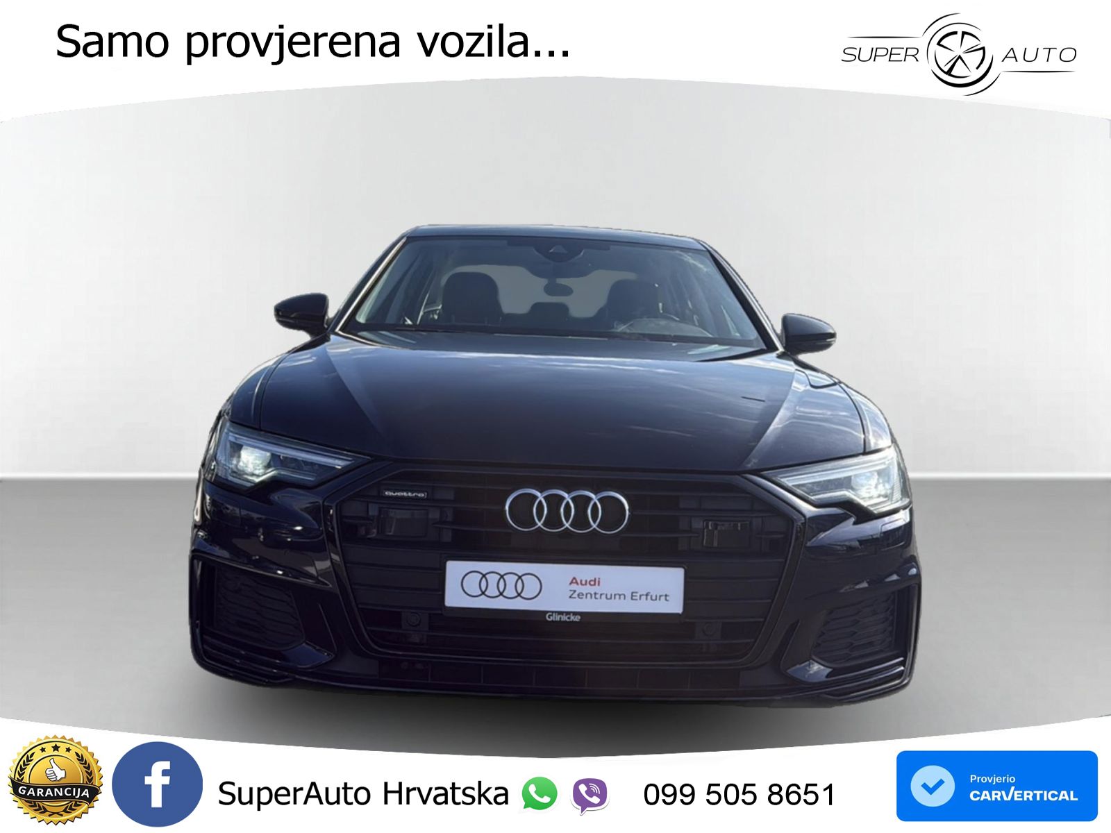 Audi A6 50 TDI V6 (286 KS) quattro tiptronic S line ZRAČNI+ACC+GR SJED+KAM