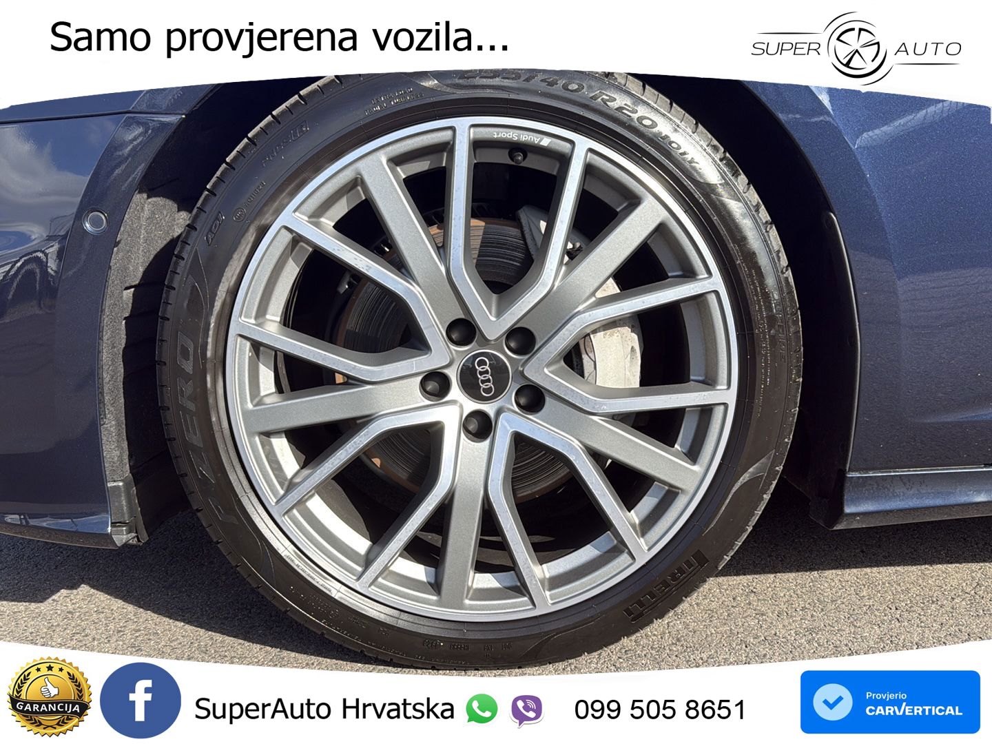 Audi A6 50 TDI V6 (286 KS) quattro tiptronic S line ZRAČNI+ACC+GR SJED+KAM