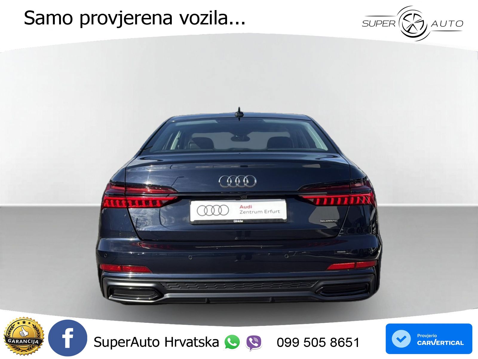 Audi A6 50 TDI V6 (286 KS) quattro tiptronic S line ZRAČNI+ACC+GR SJED+KAM