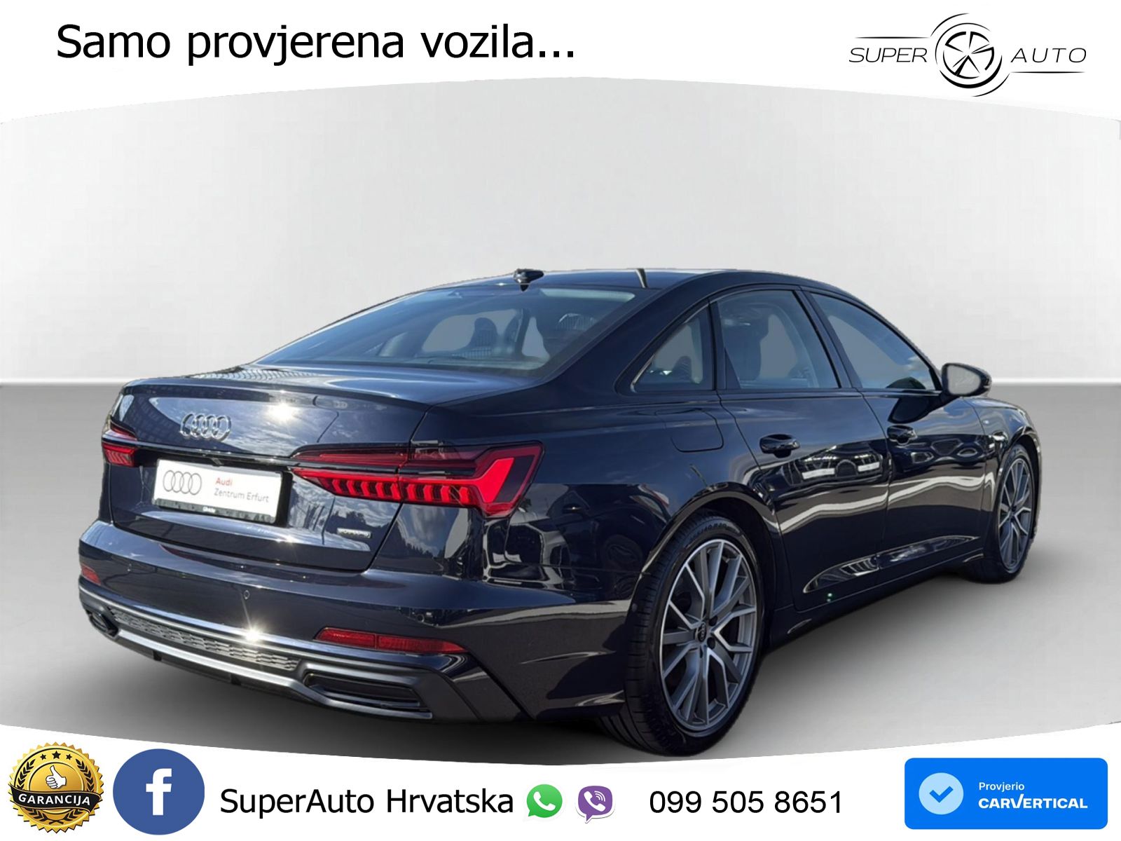Audi A6 50 TDI V6 (286 KS) quattro tiptronic S line ZRAČNI+ACC+GR SJED+KAM