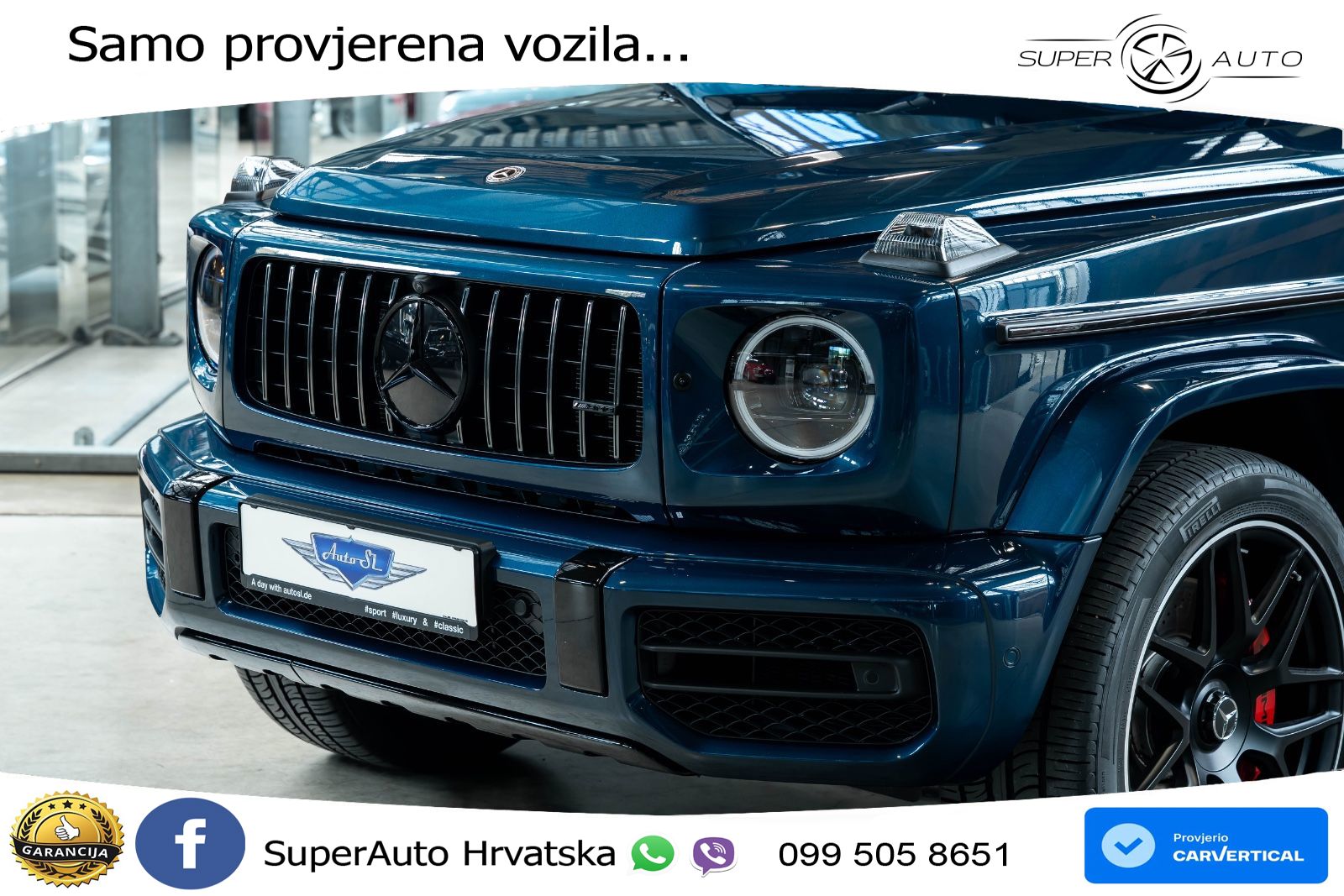 Mercedes AMG G 63 Long V8 (585 KS) 4MATIC 9G-TRONIC AMG SPEEDSHIFT PLUS LED+GR SJED+ACC