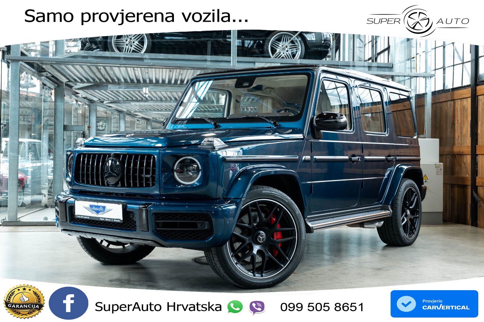 Mercedes AMG G 63 Long V8 (585 KS) 4MATIC 9G-TRONIC AMG SPEEDSHIFT PLUS LED+GR SJED+ACC