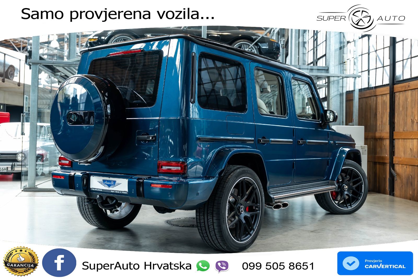 Mercedes AMG G 63 Long V8 (585 KS) 4MATIC 9G-TRONIC AMG SPEEDSHIFT PLUS LED+GR SJED+ACC