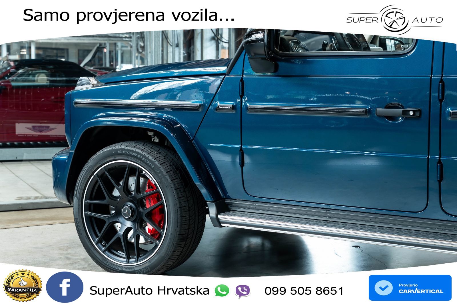 Mercedes AMG G 63 Long V8 (585 KS) 4MATIC 9G-TRONIC AMG SPEEDSHIFT PLUS LED+GR SJED+ACC