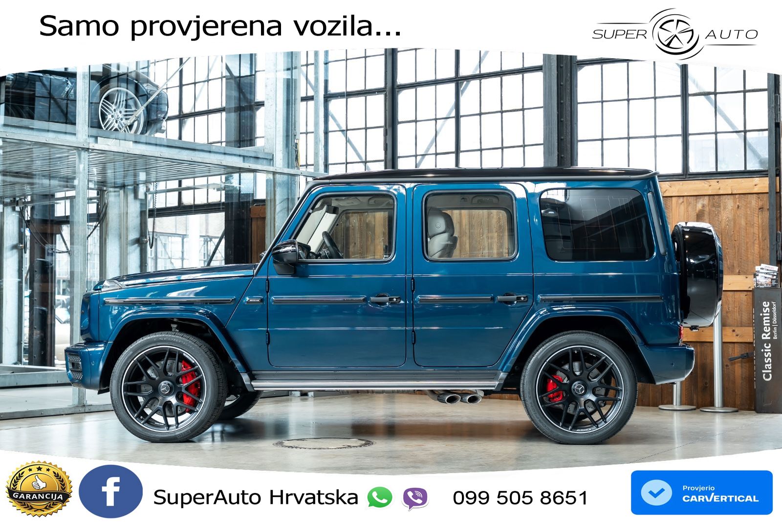 Mercedes AMG G 63 Long V8 (585 KS) 4MATIC 9G-TRONIC AMG SPEEDSHIFT PLUS LED+GR SJED+ACC