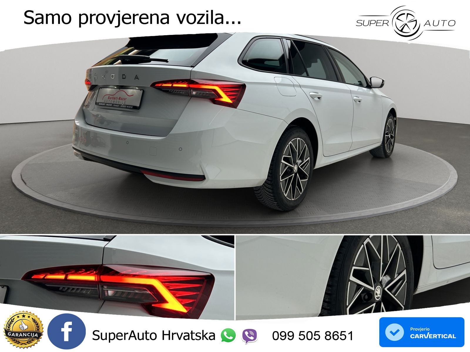 Škoda Octavia Combi 2.0 TDI (150 KS) DSG LED+GR SJED+ACC