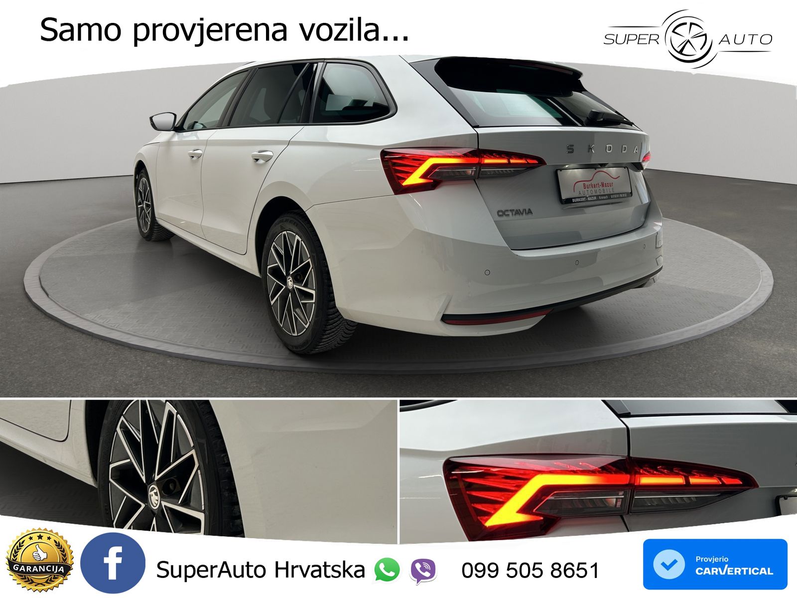 Škoda Octavia Combi 2.0 TDI (150 KS) DSG LED+GR SJED+ACC
