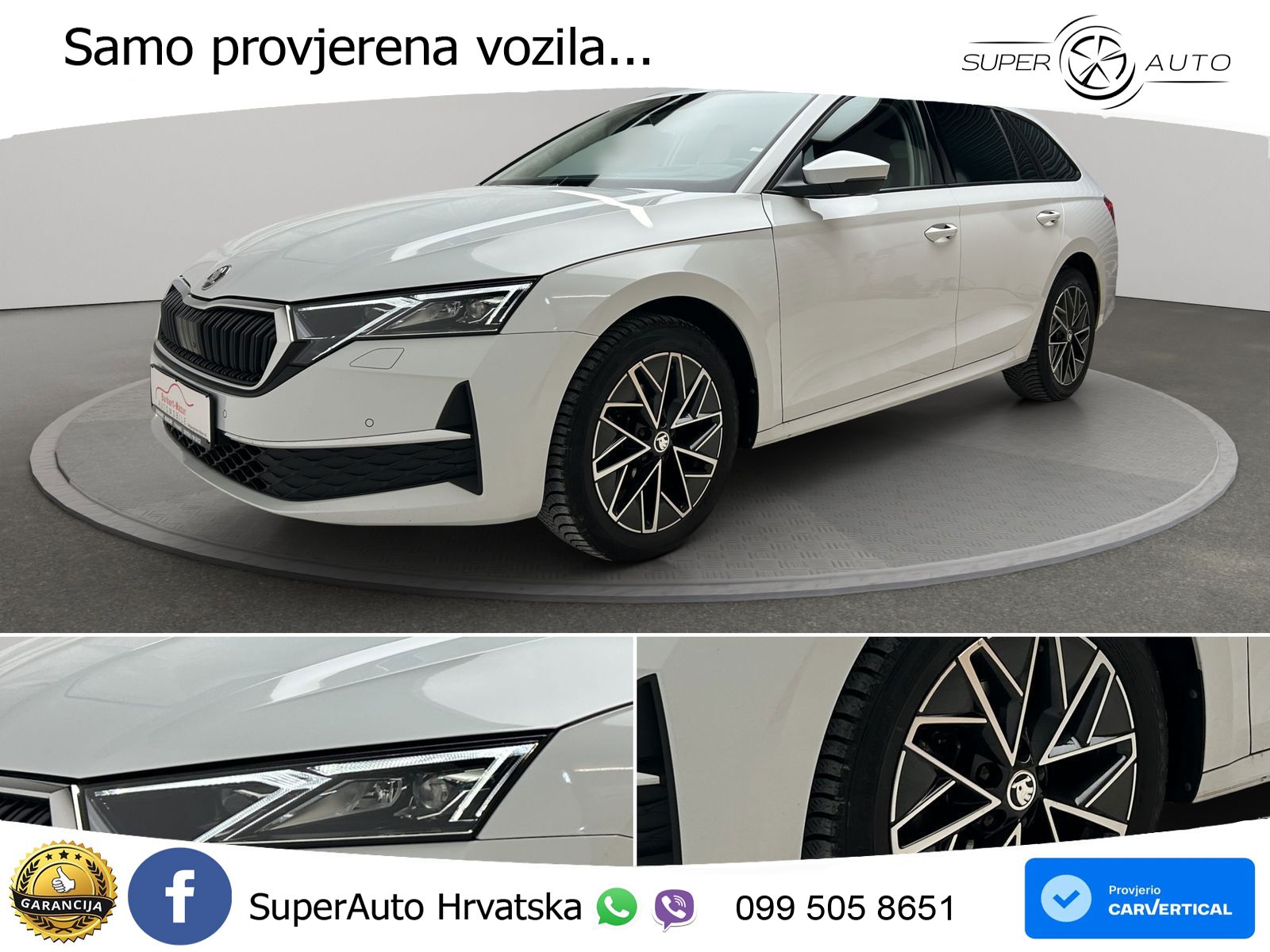 Škoda Octavia Combi 2.0 TDI (150 KS) DSG LED+GR SJED+ACC