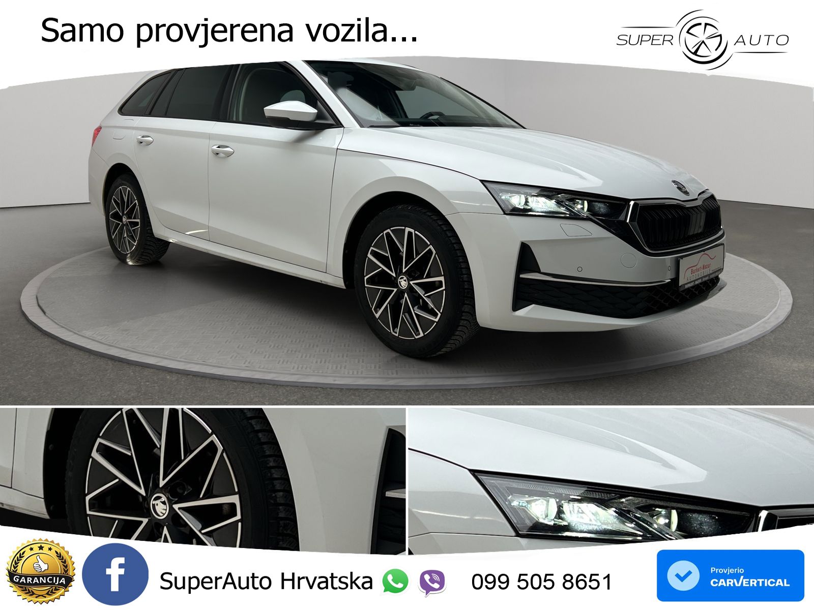 Škoda Octavia Combi 2.0 TDI (150 KS) DSG LED+GR SJED+ACC