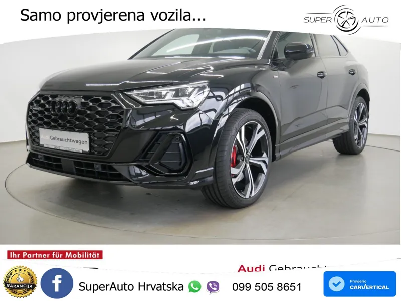 Audi Q3 II Sportback 45 TFSI (245 KS) quattro S tronic S line MATRIX+GR SJED+KAM