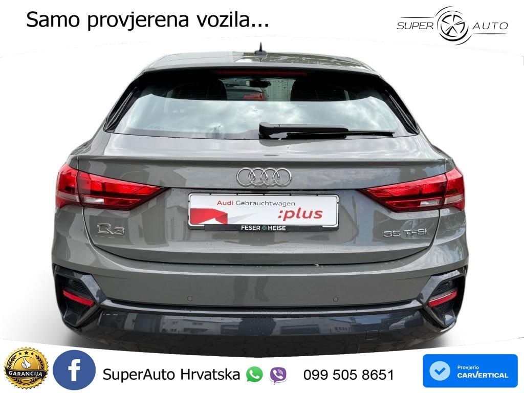 Audi Q3 Sportback 35 TFSI (150 KS) S tronic LED+GR SJED+ACC