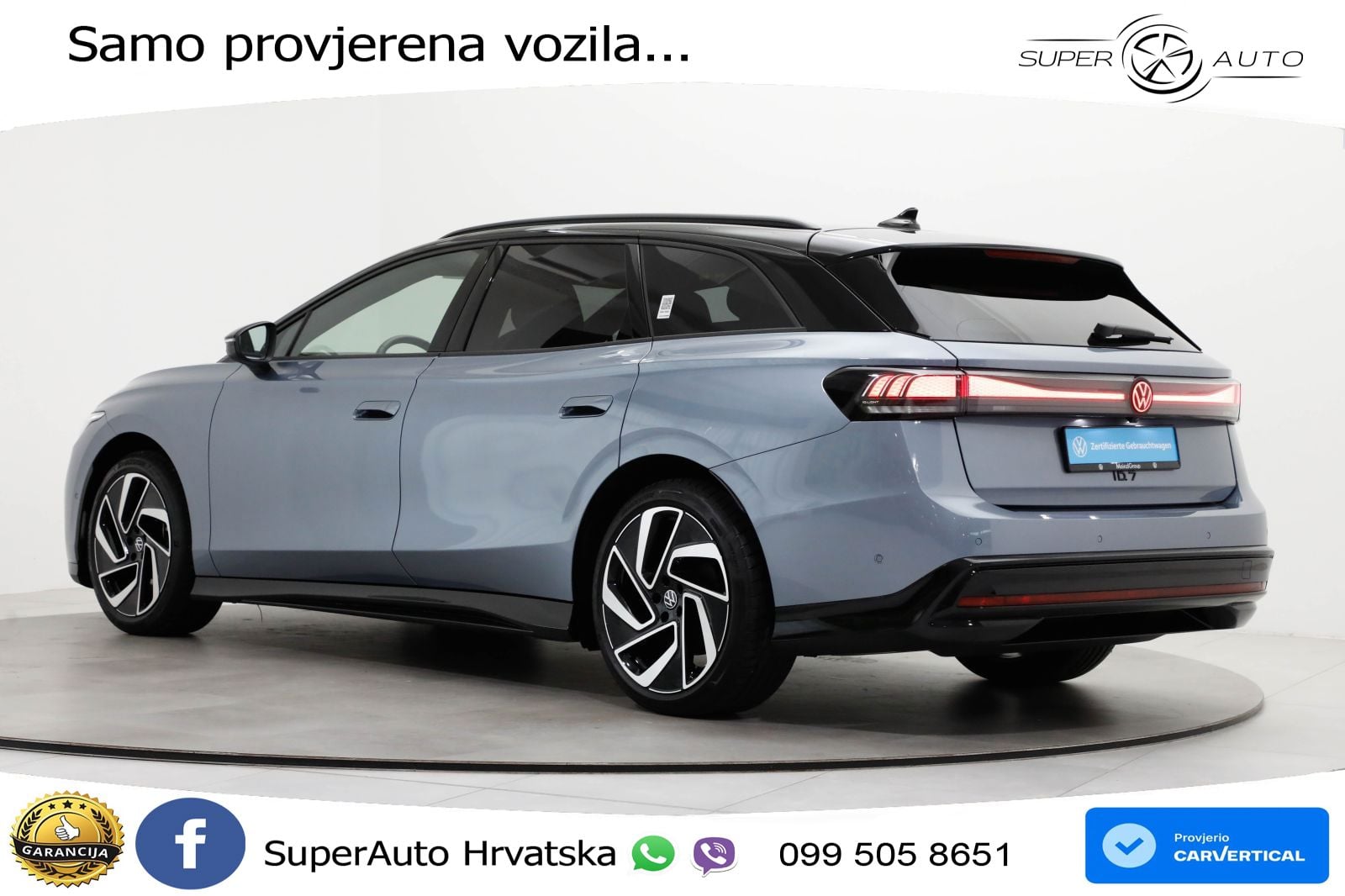 Volkswagen ID.7 Pro 82 kWh (286 KS) LED+GR SJED+ACC