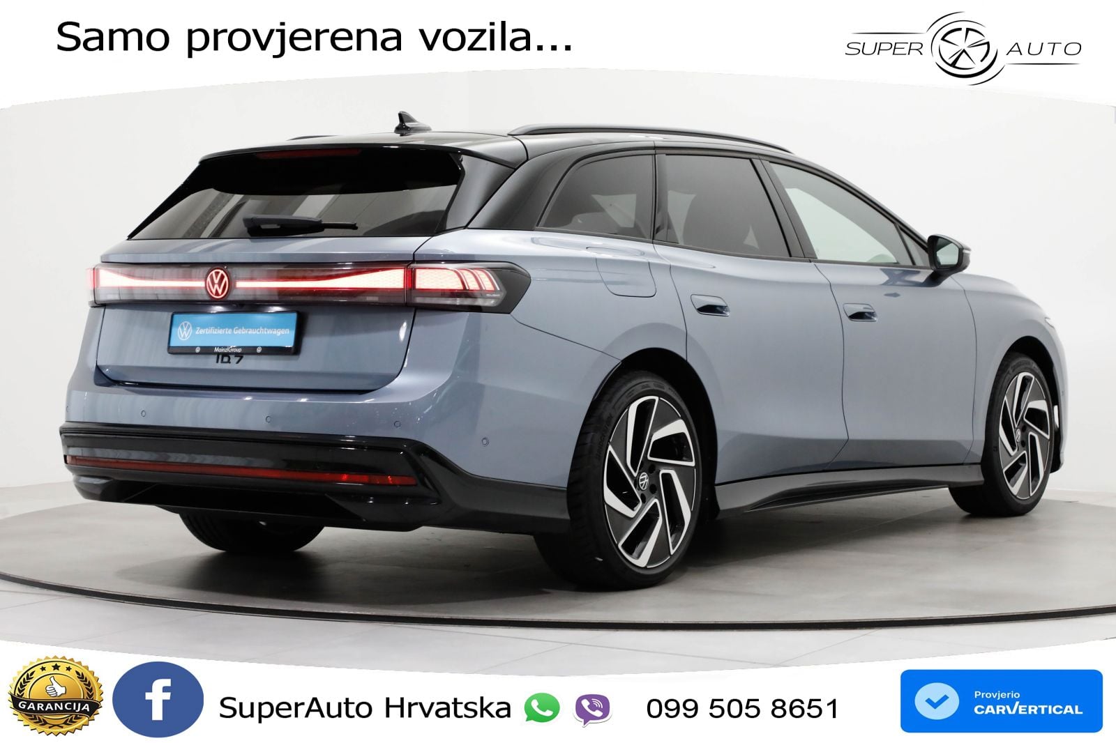 Volkswagen ID.7 Pro 82 kWh (286 KS) LED+GR SJED+ACC
