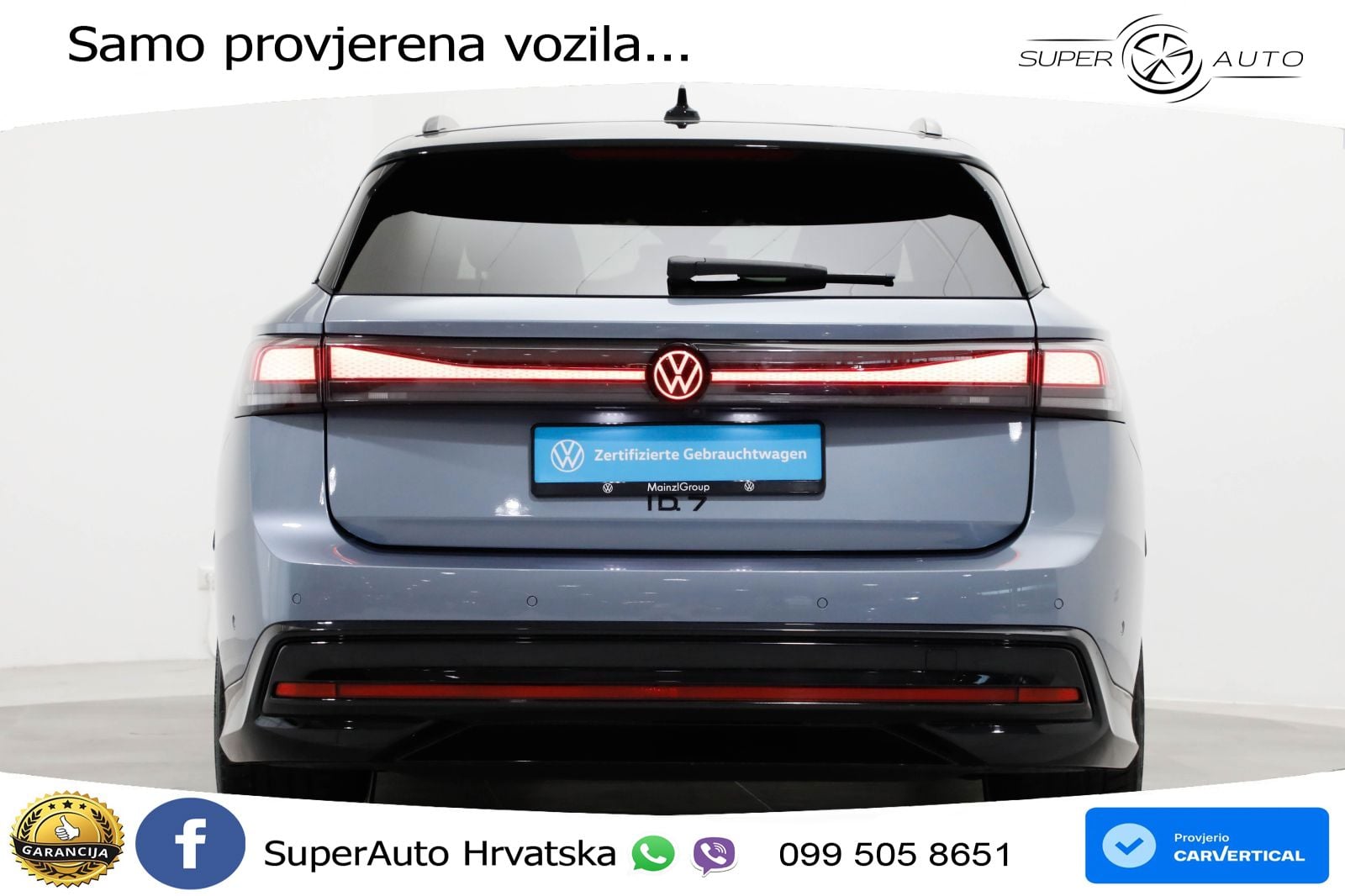 Volkswagen ID.7 Pro 82 kWh (286 KS) LED+GR SJED+ACC