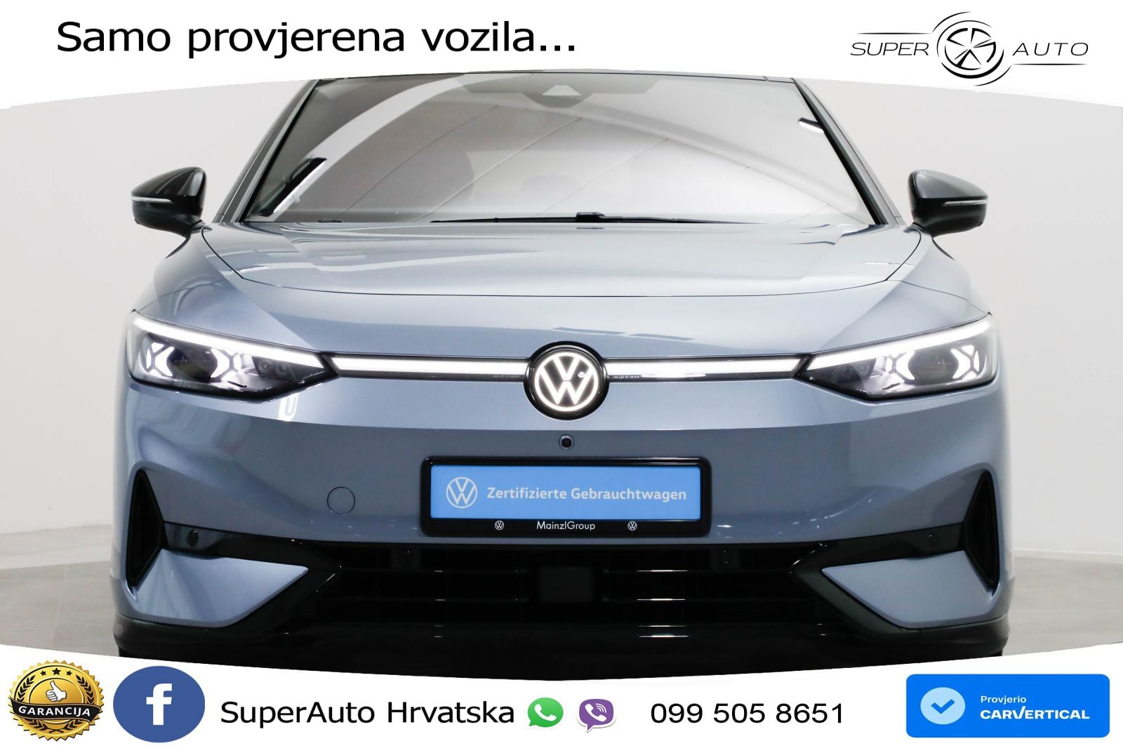 Volkswagen ID.7 Pro 82 kWh (286 KS) LED+GR SJED+ACC