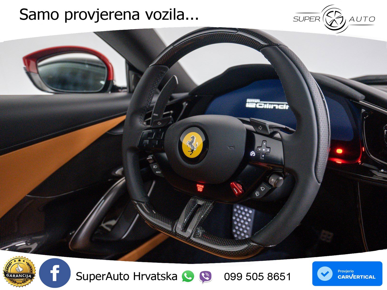 Ferrari 12Cilindri 6.5 V12 (830 KS) DCT ACC+HEAD+GR SJED+360+PANO
