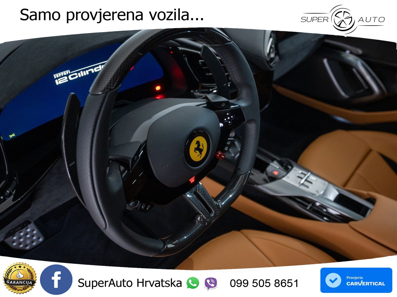Ferrari 12Cilindri 6.5 V12 (830 KS) DCT ACC+HEAD+GR SJED+360+PANO