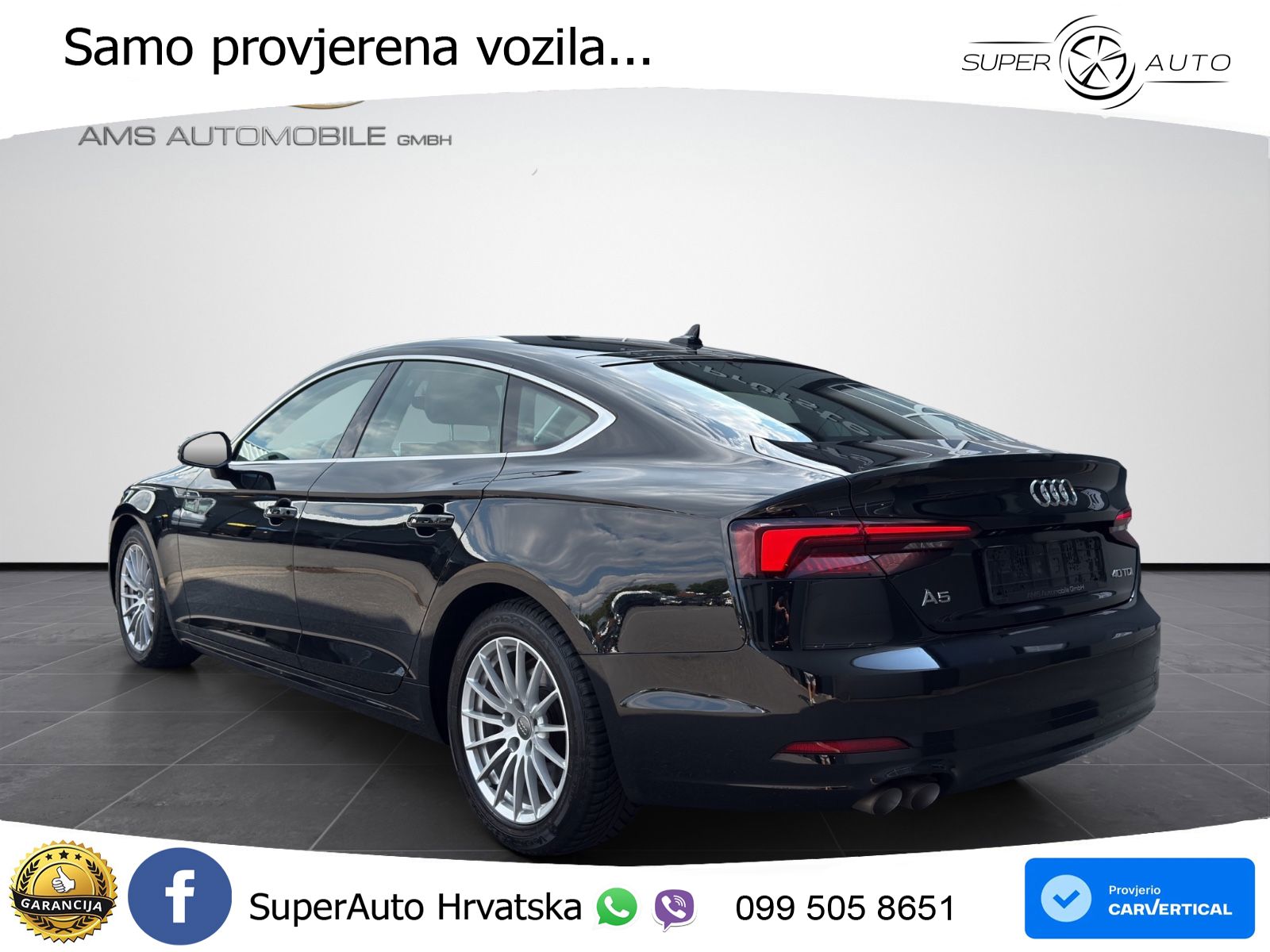 Audi A5 Sportback 40 TDI (190 KS) S tronic LED+GR SJED+ACC