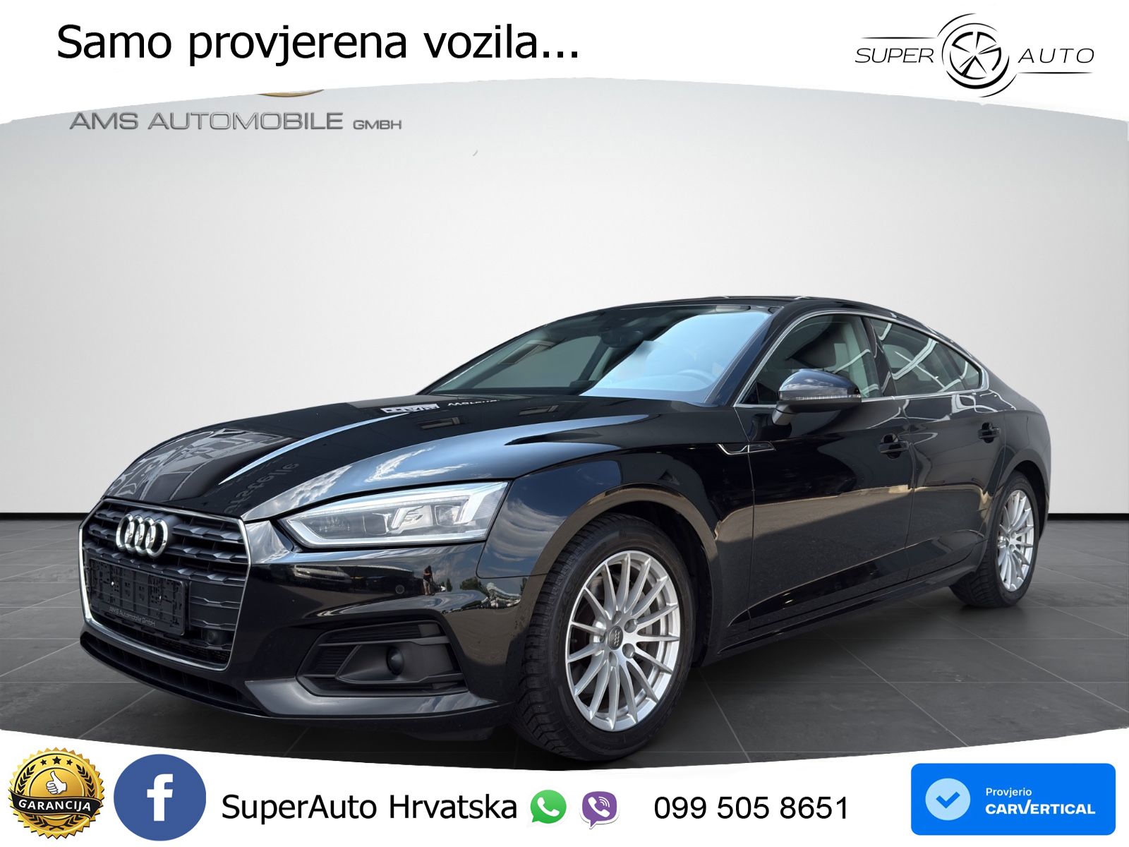Audi A5 Sportback 40 TDI (190 KS) S tronic LED+GR SJED+ACC