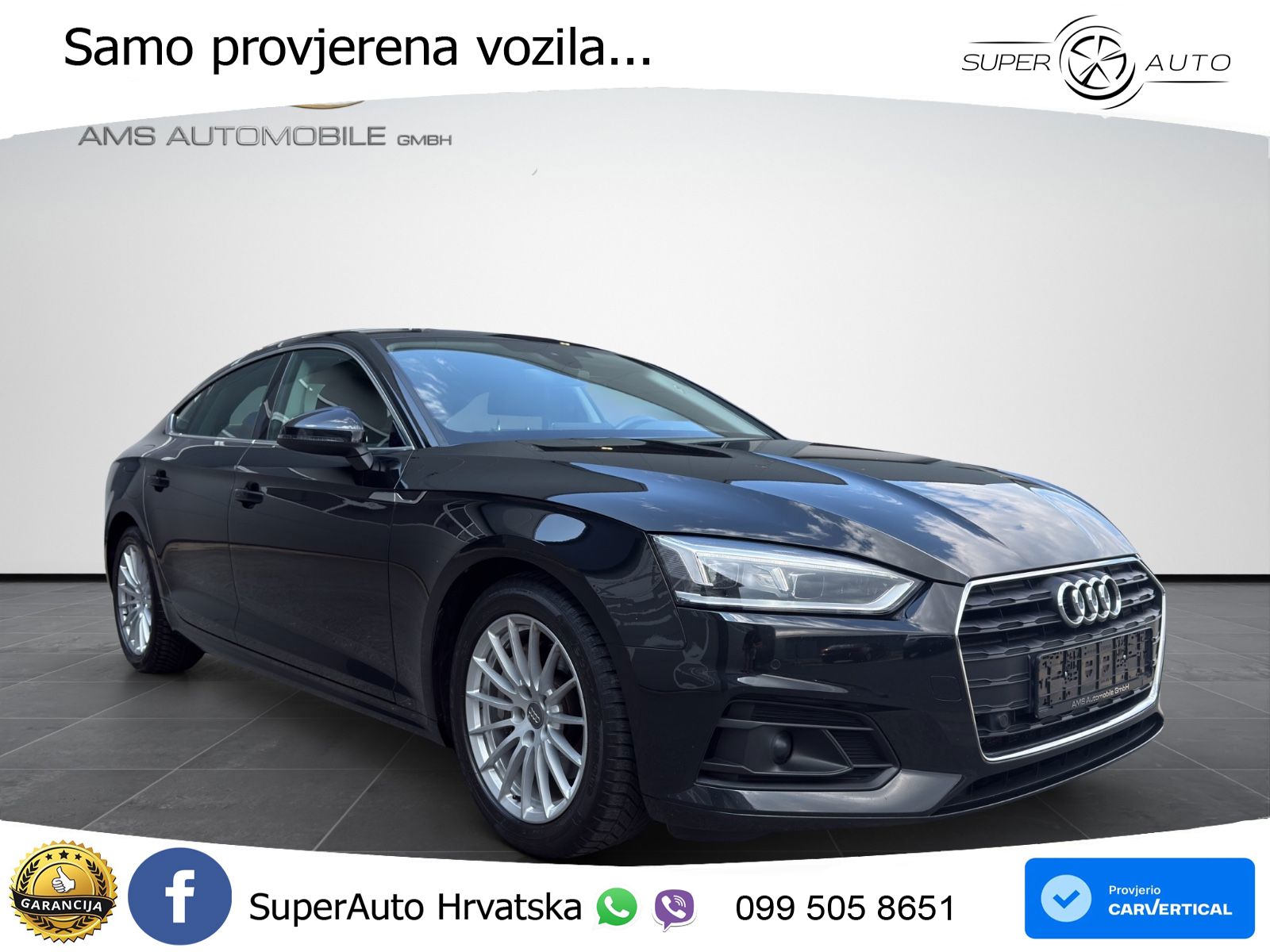 Audi A5 Sportback 40 TDI (190 KS) S tronic LED+GR SJED+ACC