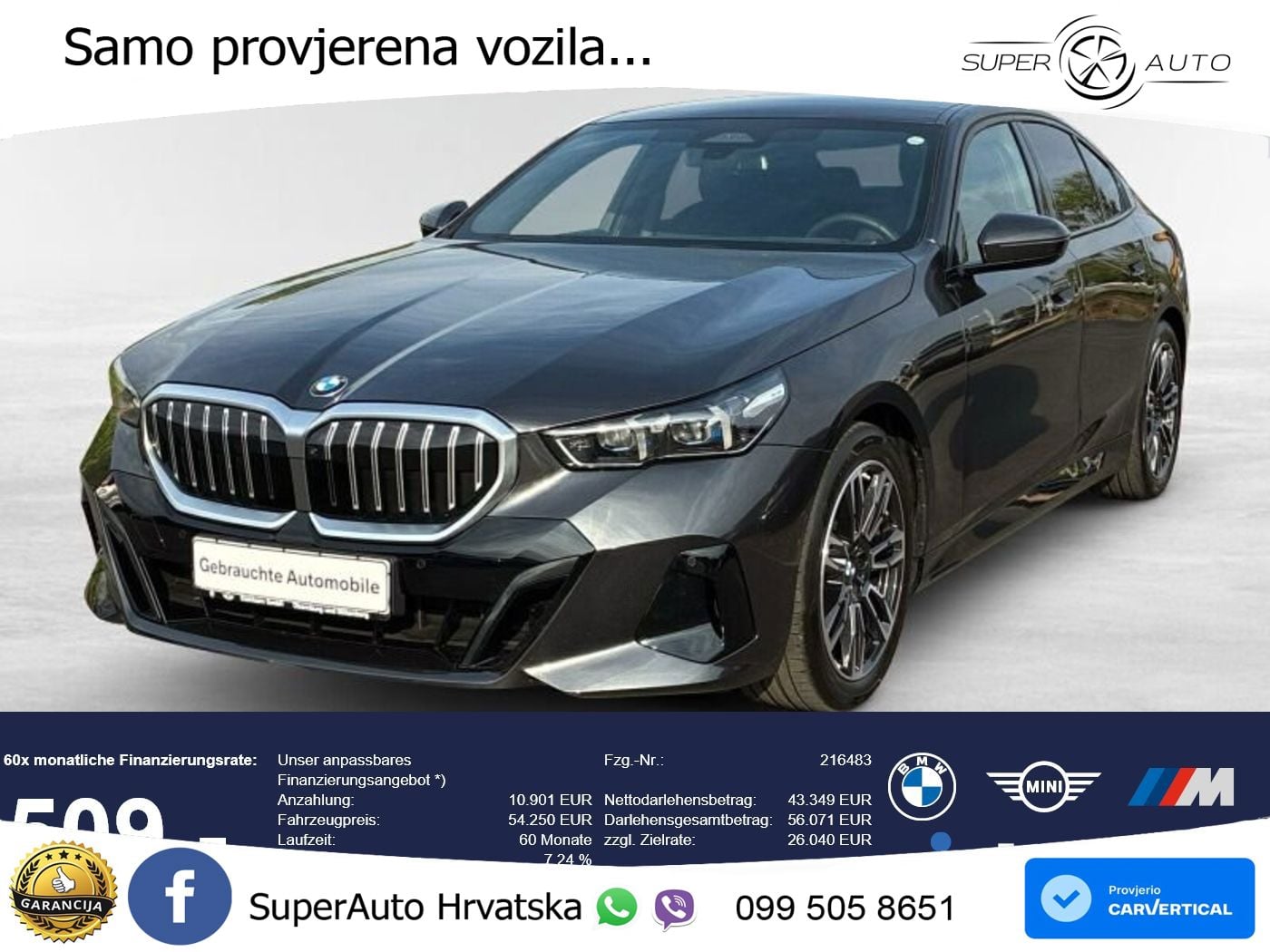 BMW 520d (197 KS) xDrive Steptronic M Sport LED+GR SJED+ACC