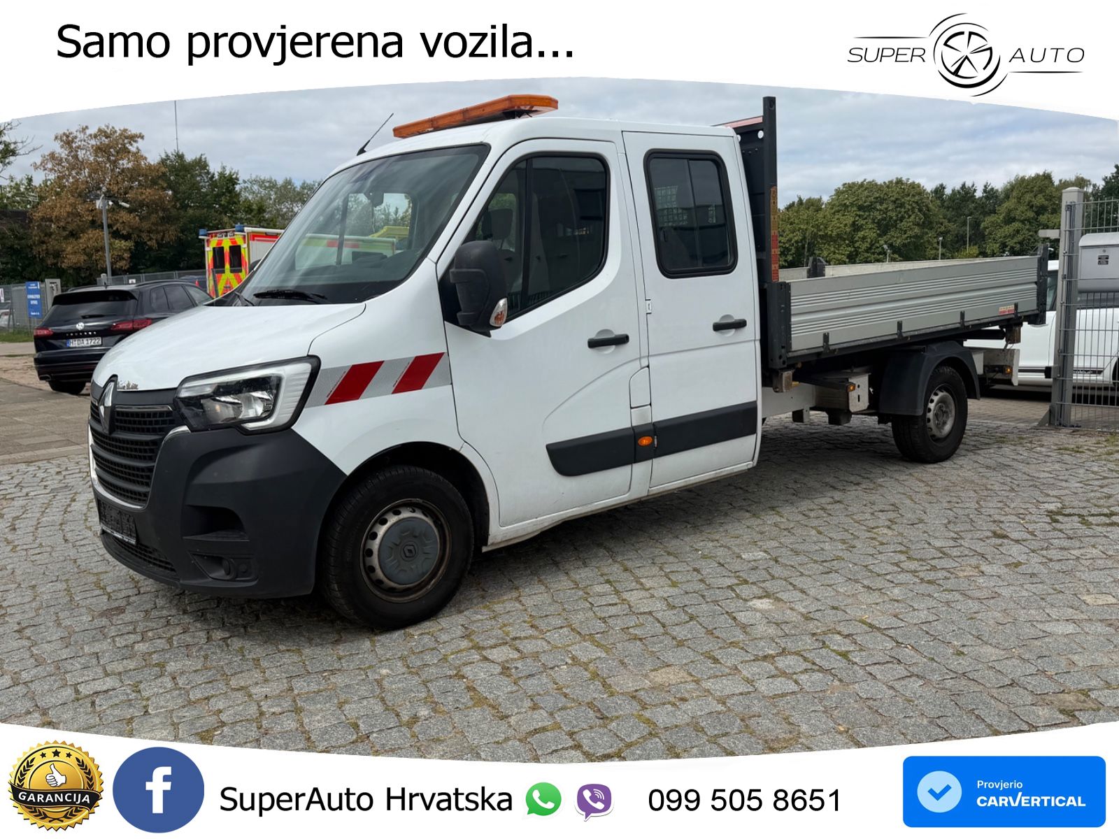 Renault Master DoKa Dreiseitenkipper L3H1*Klima*6Sitze 163 KS