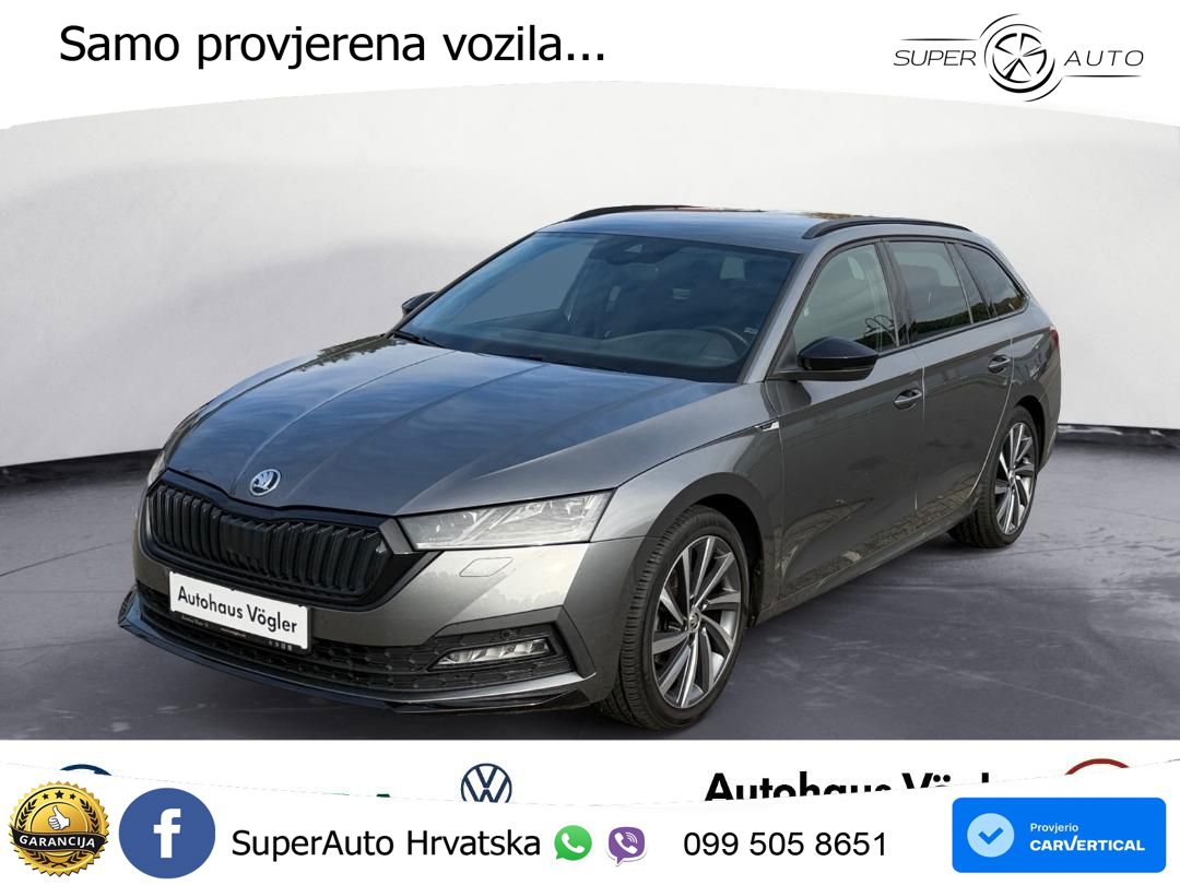 Škoda Octavia Combi 2.0 TDI (150 KS) DSG SportLine MATRIX+GR SJED+KAM