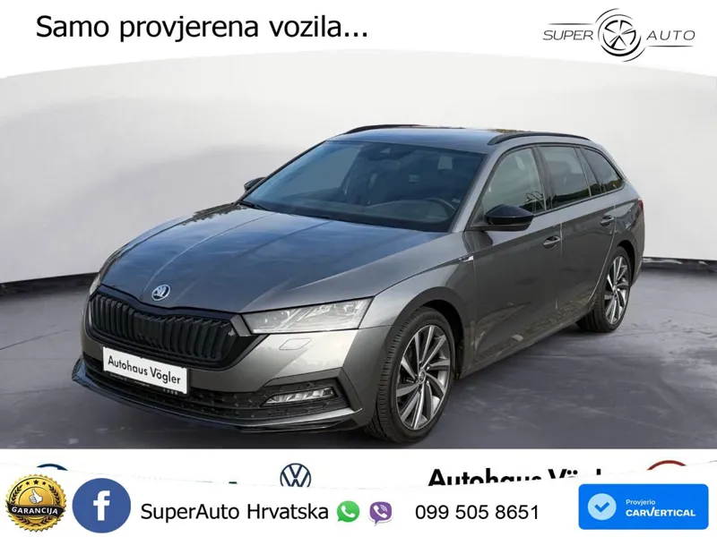 Škoda Octavia Combi 2.0 TDI (150 KS) DSG SportLine MATRIX+GR SJED+KAM