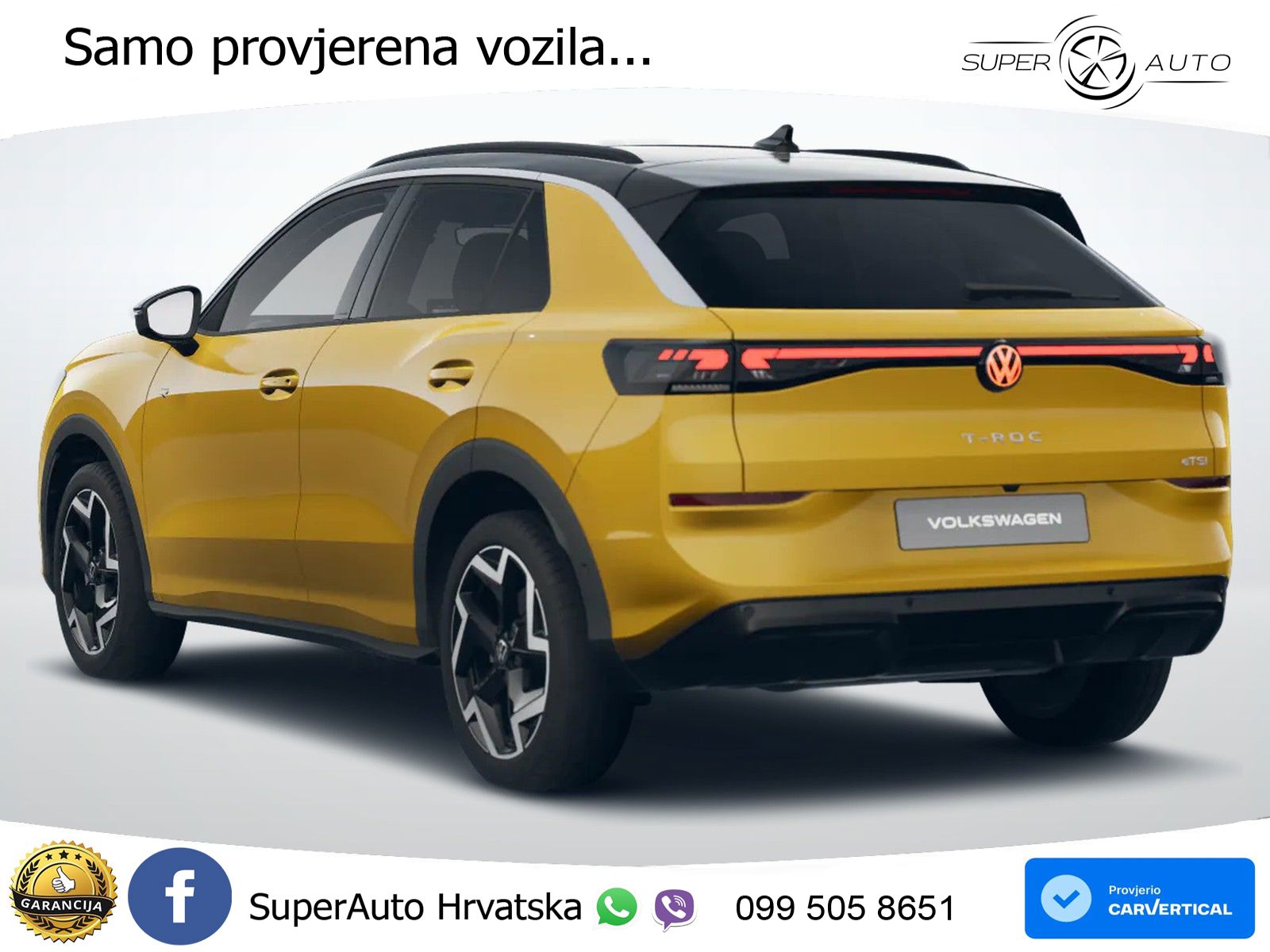 Volkswagen T-Roc 1.5 eTSI (150 KS)  DSG R-Line LED+GR SJED+ACC