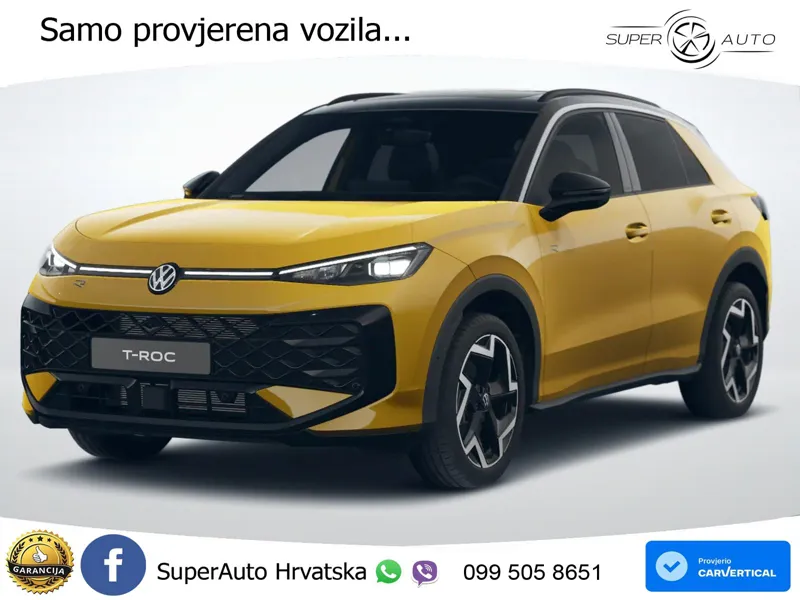 Volkswagen T-Roc 1.5 eTSI (150 KS) DSG R-Line LED+GR SJED+ACC