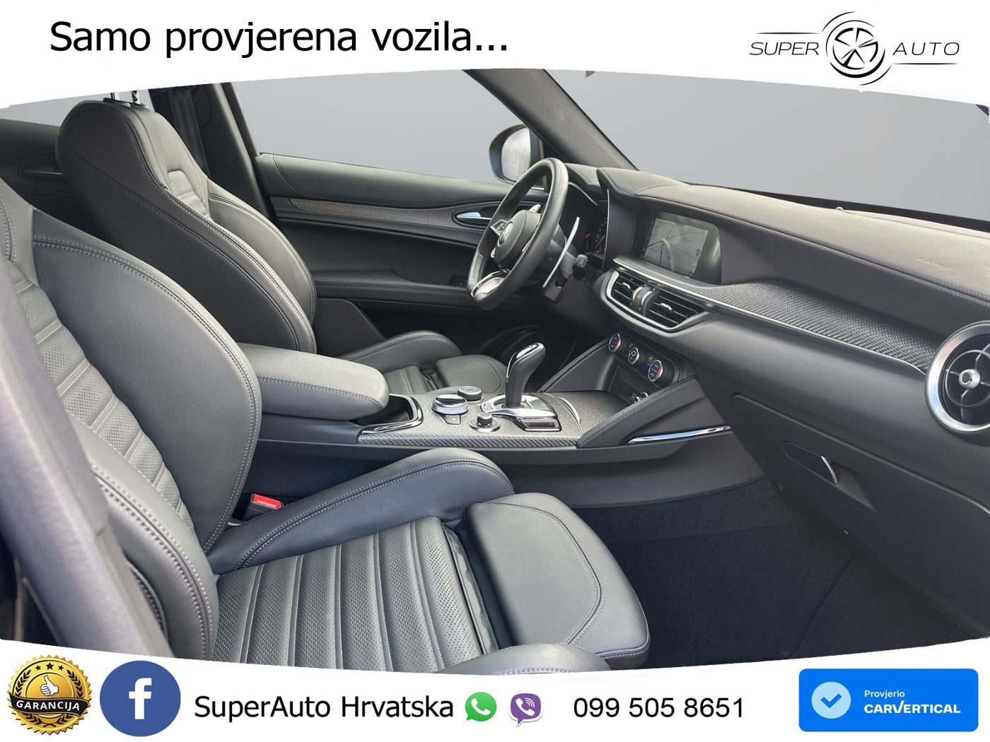 Alfa Romeo Stelvio Quadrifoglio 2.9 V6 Bi-Turbo (520 KS) Q4 Automatic LED+GR SJED+ACC