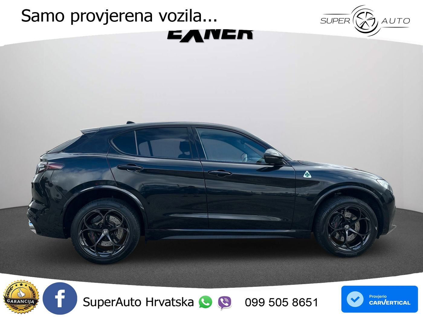 Alfa Romeo Stelvio Quadrifoglio 2.9 V6 Bi-Turbo (520 KS) Q4 Automatic LED+GR SJED+ACC