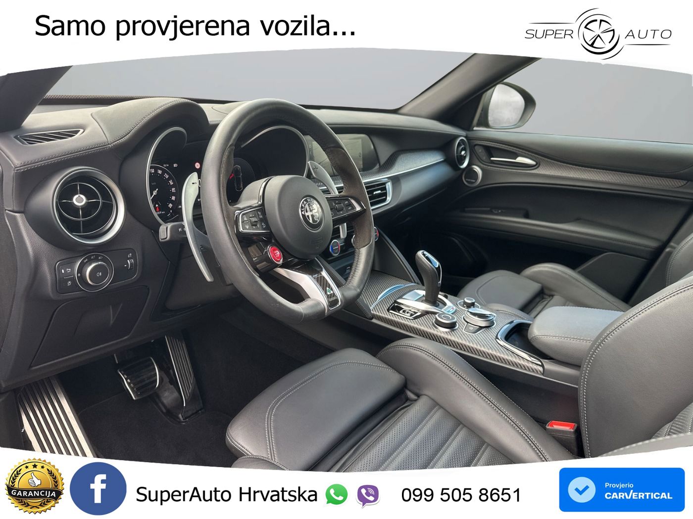 Alfa Romeo Stelvio Quadrifoglio 2.9 V6 Bi-Turbo (520 KS) Q4 Automatic LED+GR SJED+ACC