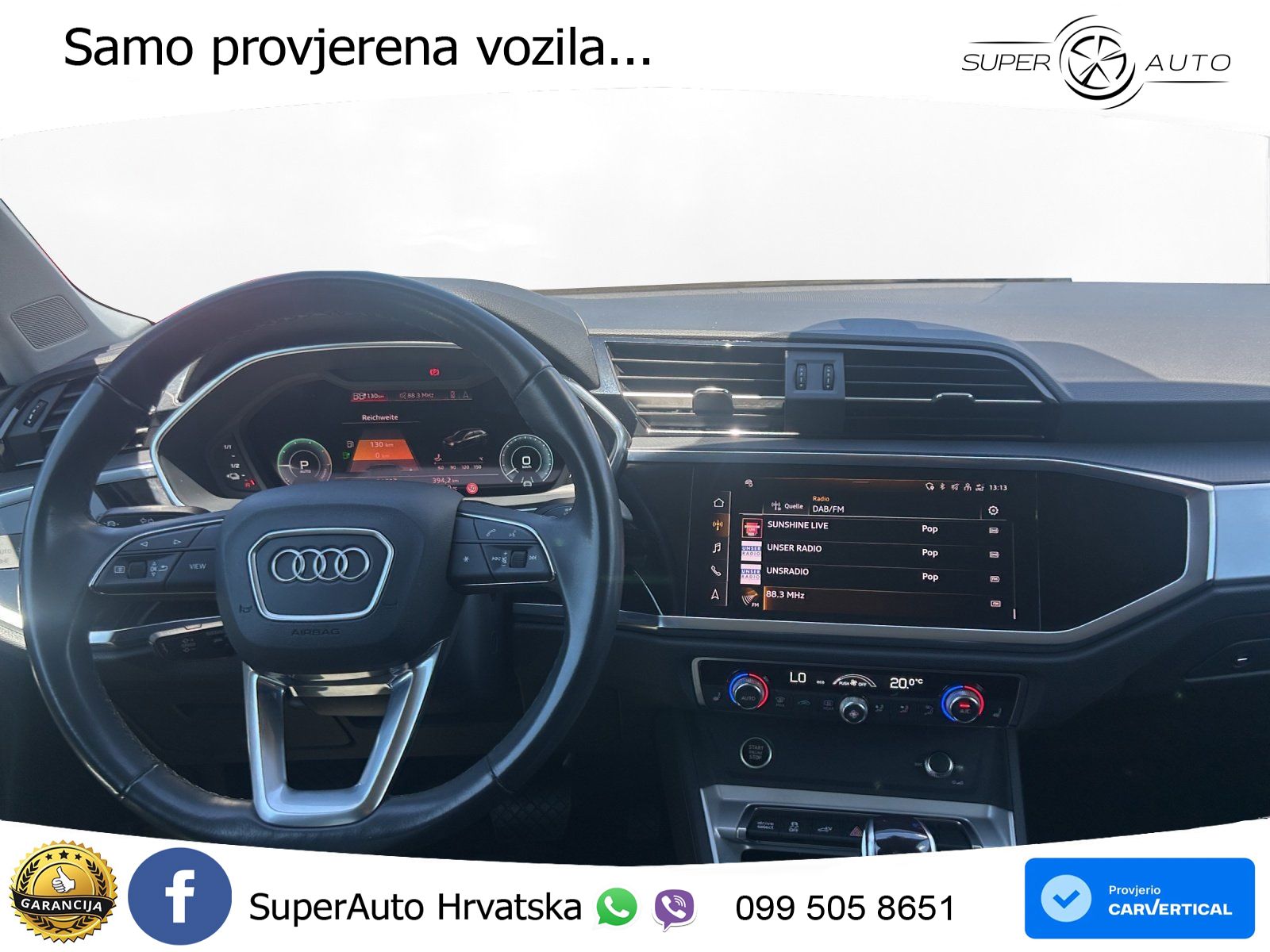 Audi Q3 45 TFSIe (245 KS) S tronic S line LED+GR SJED+ACC