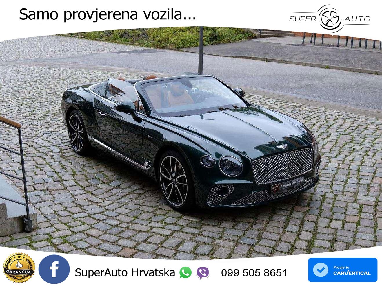 Bentley Continental GTC III 4.0 V8 (550 KS) AWD DCT LED+GR SJED+ACC